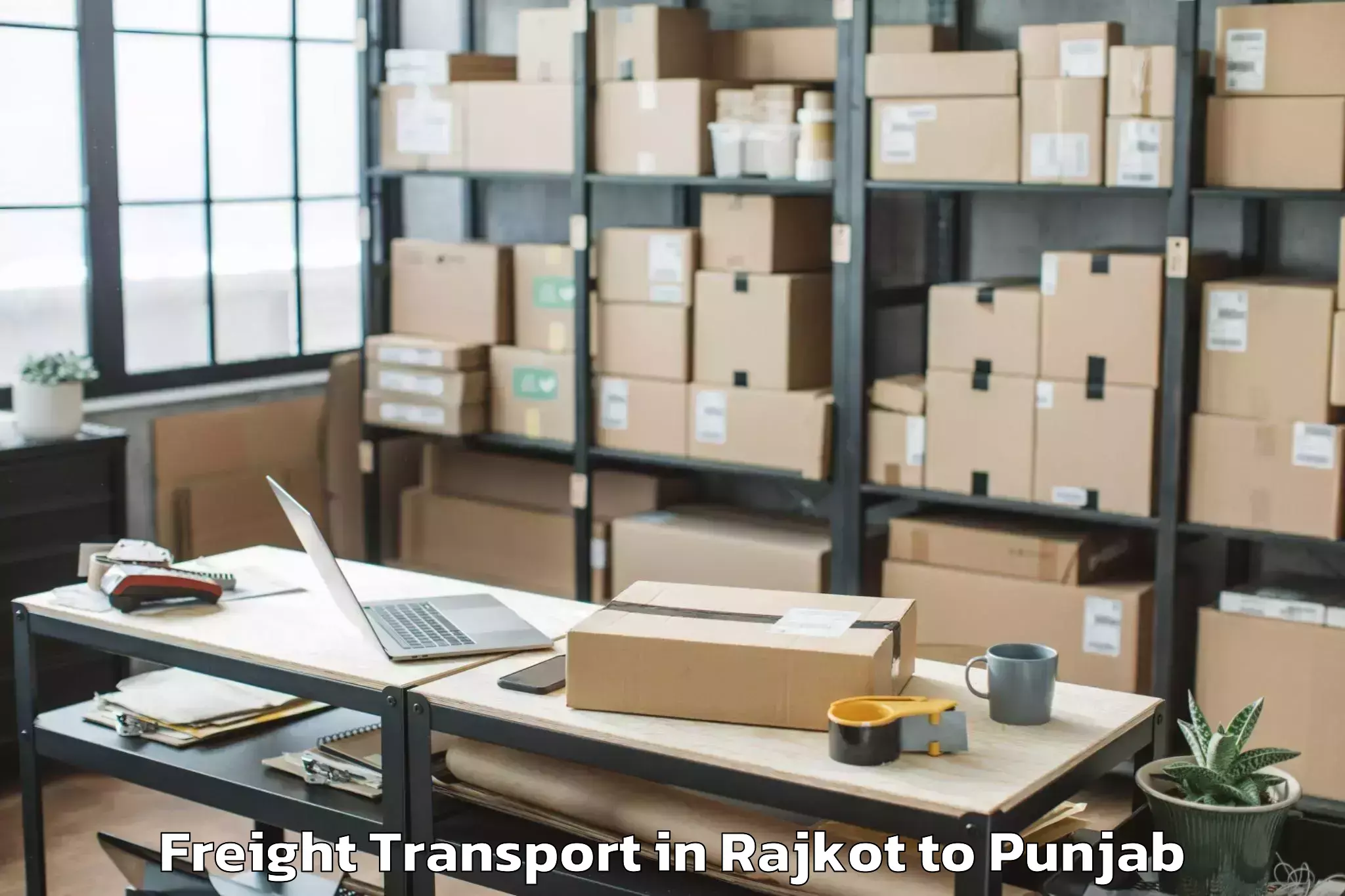 Affordable Rajkot to Banur Freight Transport